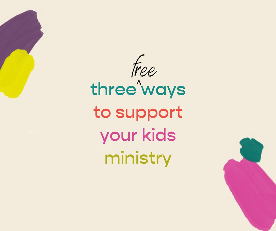 3 Ways to Support Your Church's Children's Ministry